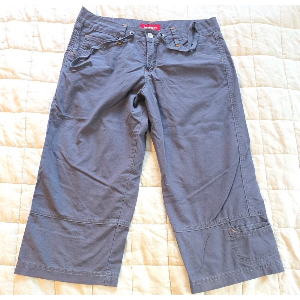 Vintage 00s Y2K Unionbay Sz 9 Navy Blue Capri Cargo Pants Low Rise Skater